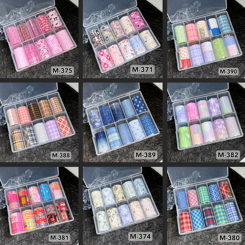 Nail Art Xmas - Feuilles d'ongles fraîches pour transfert d'autocollants