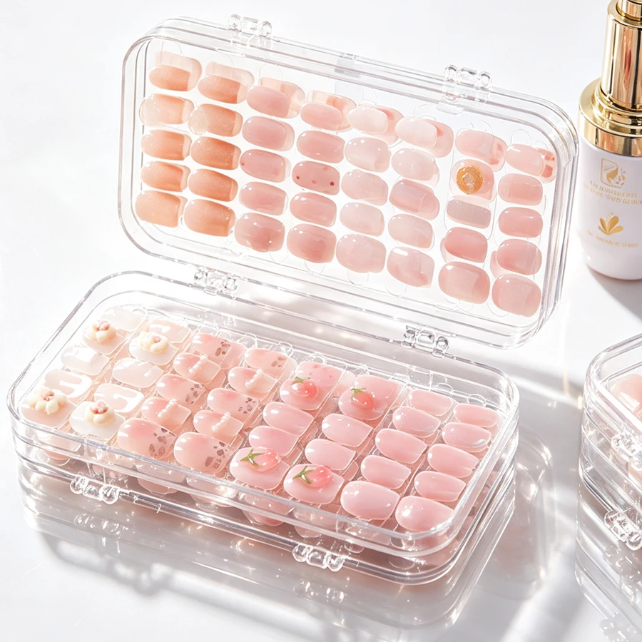 Nail Art Quotes - Boîte de rangement transparente pliable pour
