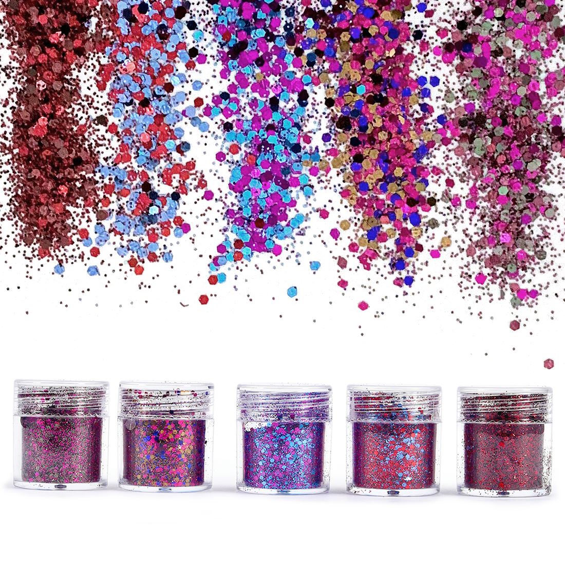 Nail Art Xmas - Poudre à paillettes onirique pour résine,