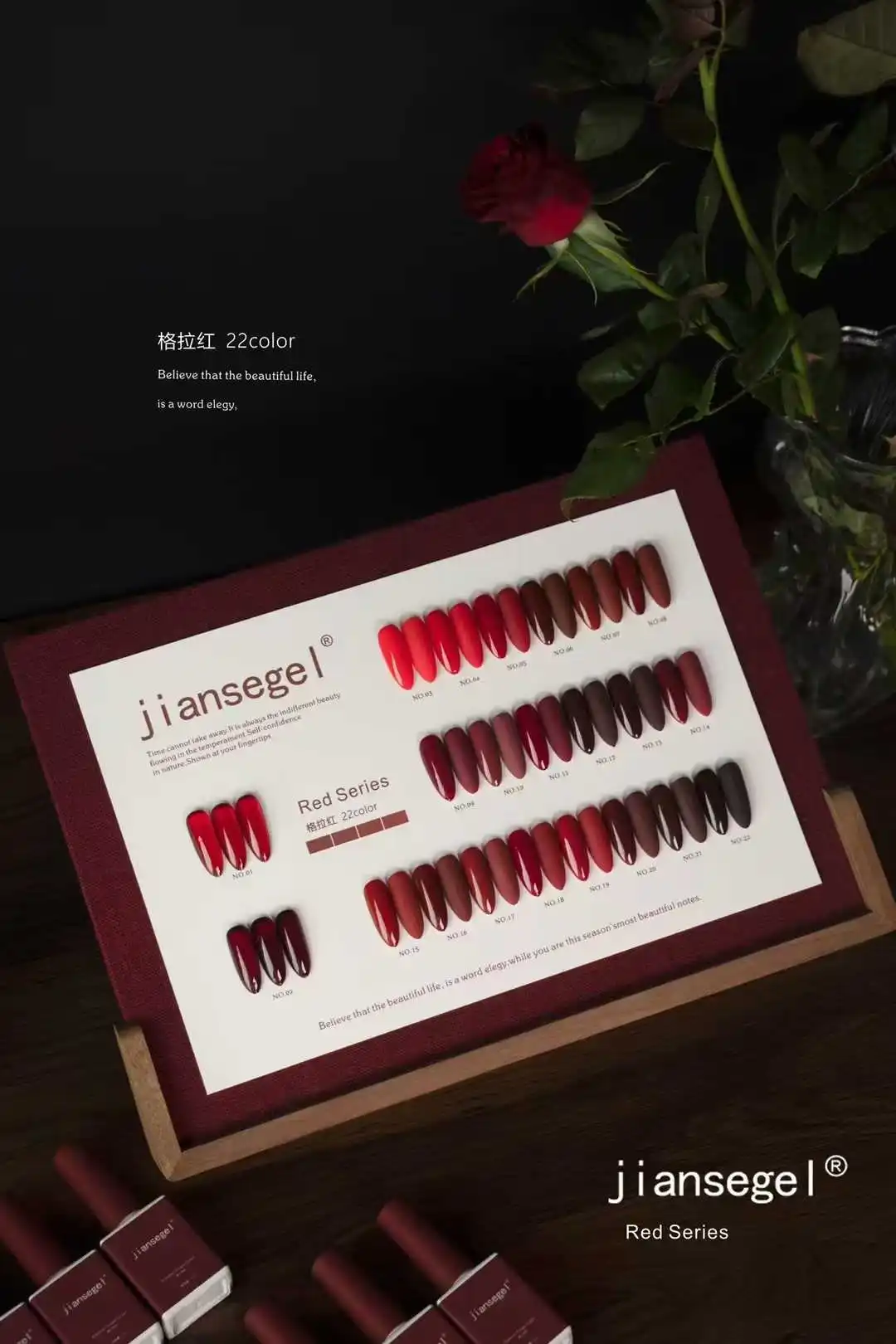 Nail Art Gel - JIANSE 22 couleurs ensemble de gel