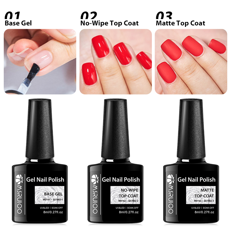 MSRUIOO 8ml Base et Top Coat G - Peel Off Base Coat avis et prix