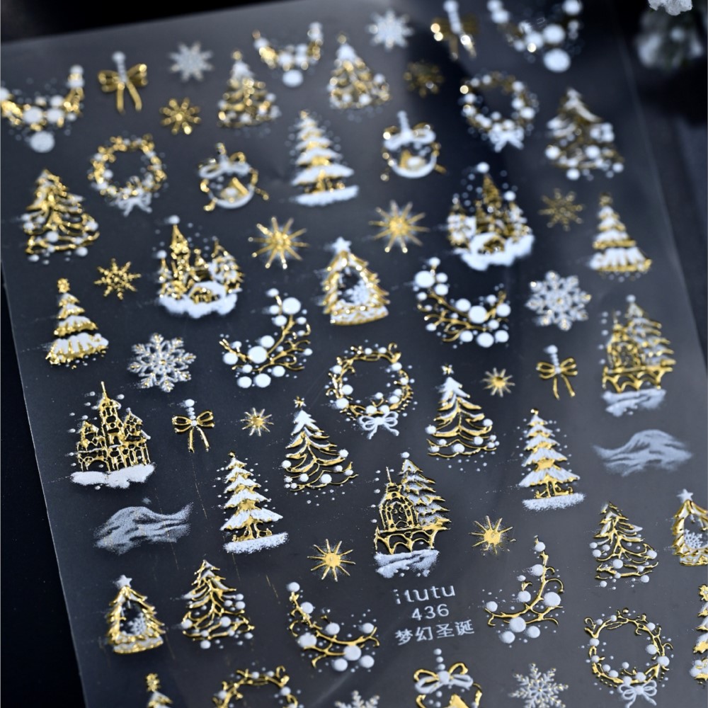 Autocollants pour ongles châte - Nail Art Xmas avis et prix