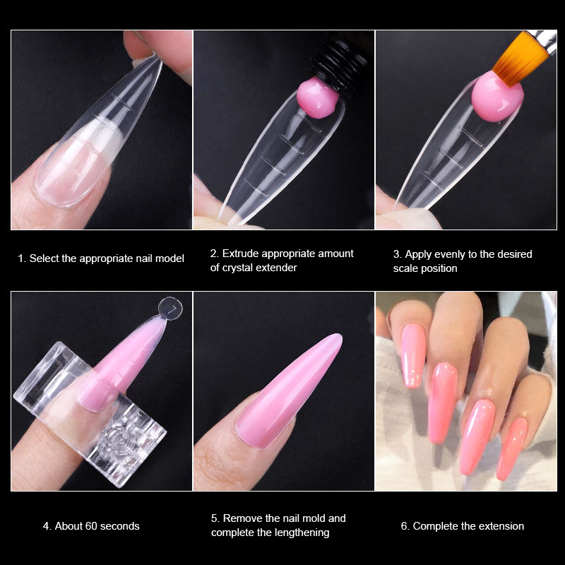 120 pièces/ensemble clair doub - Nail Extension Form avis et prix