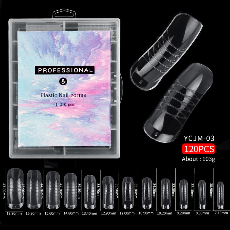 120 pièces/ensemble clair doub - Nail Extension Form avis et prix