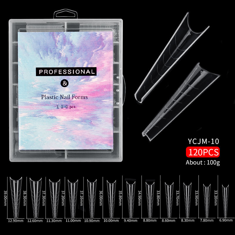 120 pièces/ensemble clair doub - Nail Extension Form avis et prix