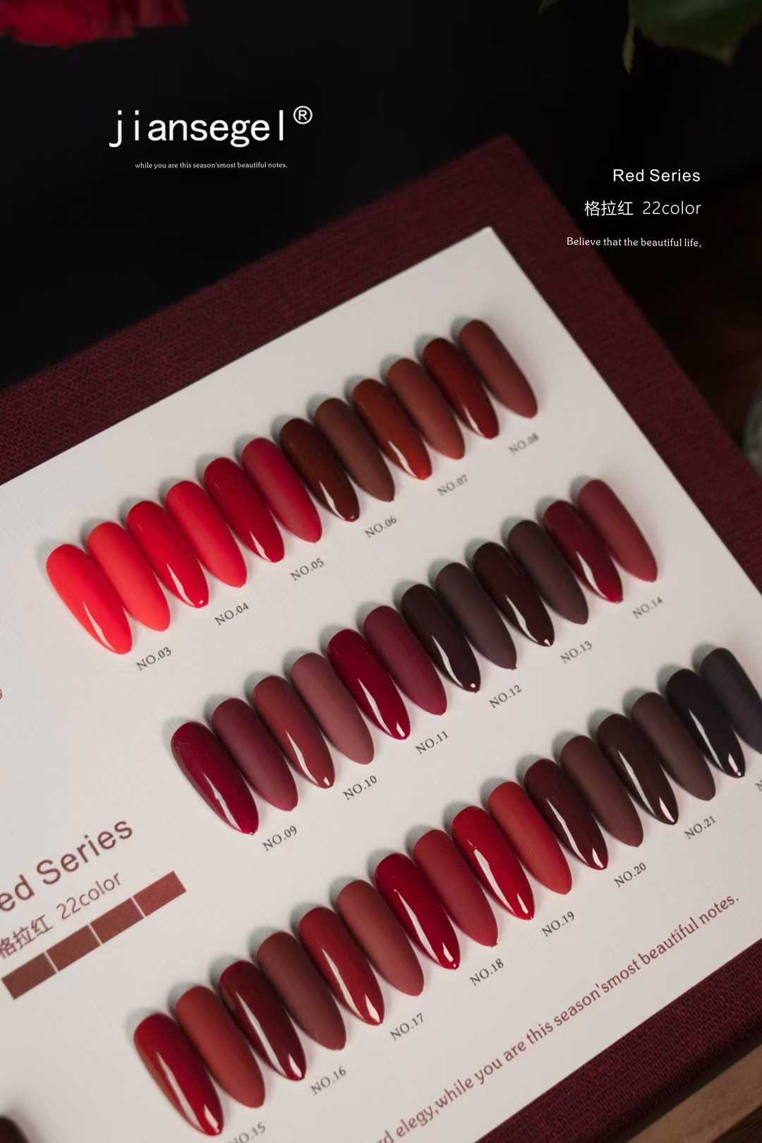 JIANSE 22 couleurs ensemble de - Nail Art Gel avis et prix